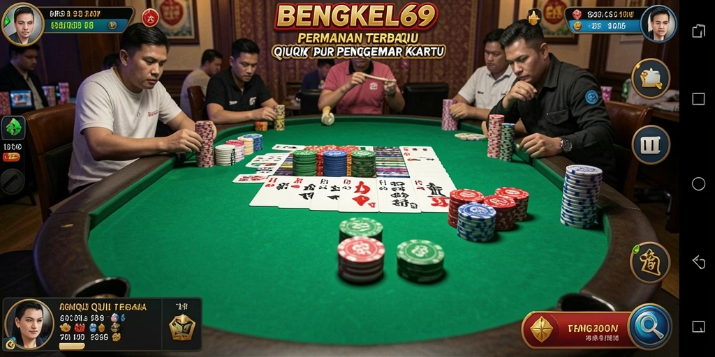 Tampilan gameplay QiuQiu yang seru dan menarik di BENGKEL69.