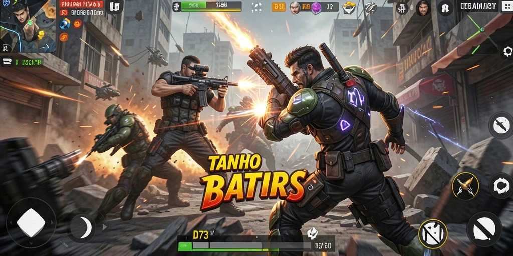 Tampilan gameplay D73 yang intens dan menegangkan dalam aksi.