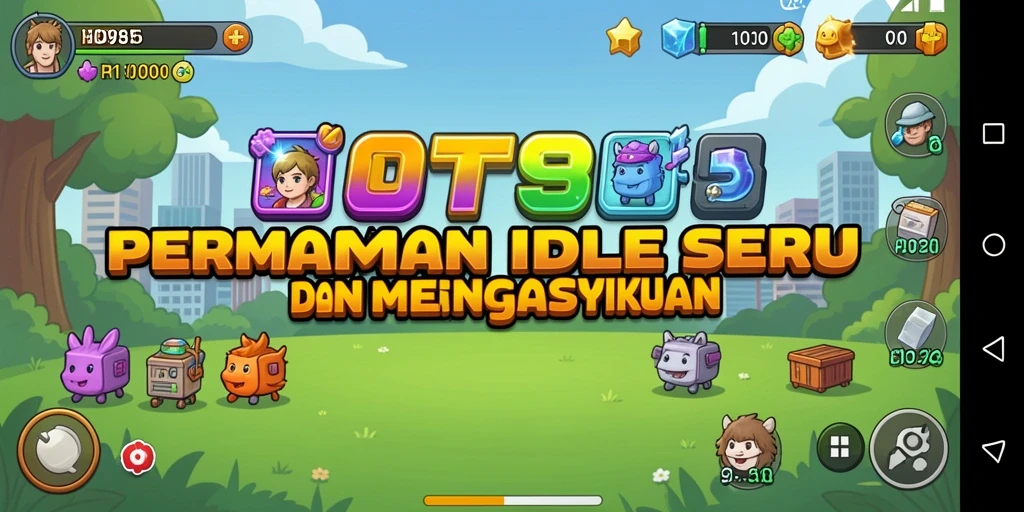 Screenshot menunjukkan gameplay seru HOT985 dengan karakter aktif.