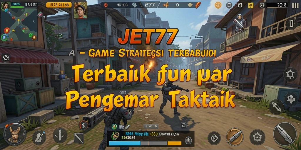 Tampilan gameplay menarik dari JET77 dengan elemen strategi yang mendalam.