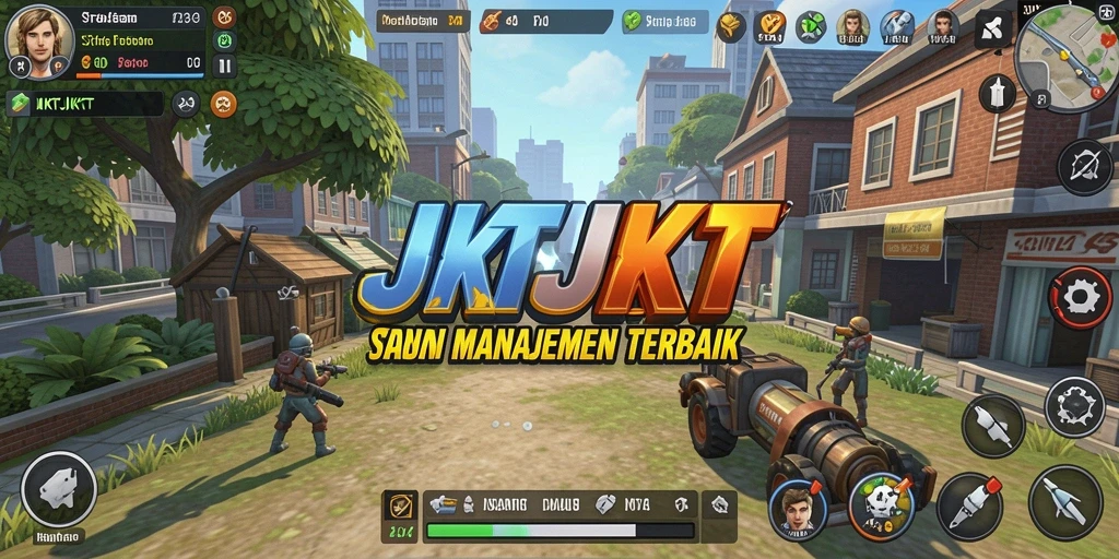 Tampilan gameplay menarik dari JKTJKT yang penuh strategi.