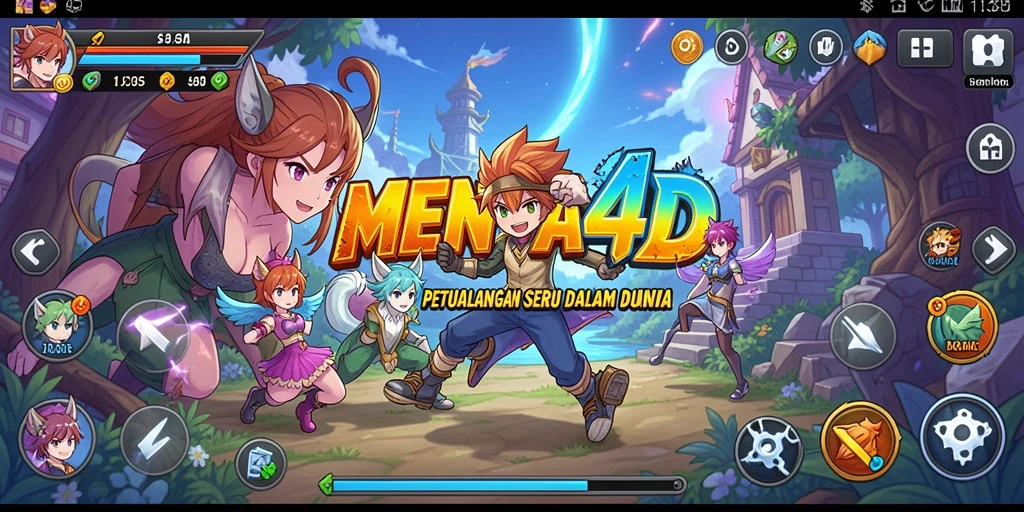 Tampilan gameplay MENARA4D yang seru dan menarik.