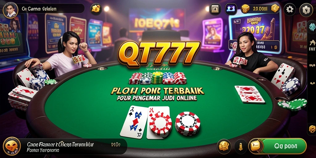 Tampilan gameplay QT777 yang seru dan kompetitif dalam permainan Poker.