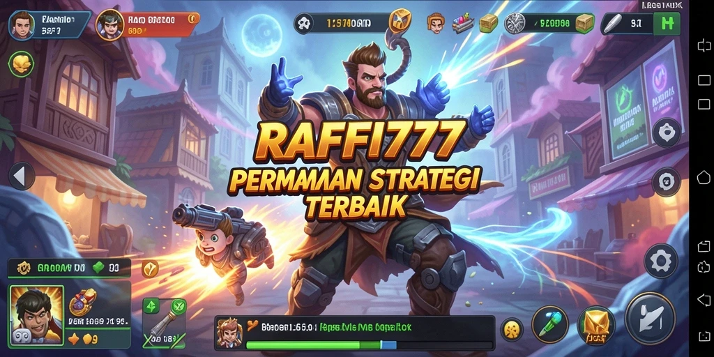 Tangkapan layar utama RAFFI777 menampilkan pertarungan strategis yang intens.