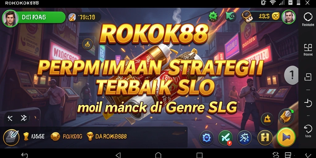 Tampilan utama gameplay ROKOK88 dengan strategi intens.